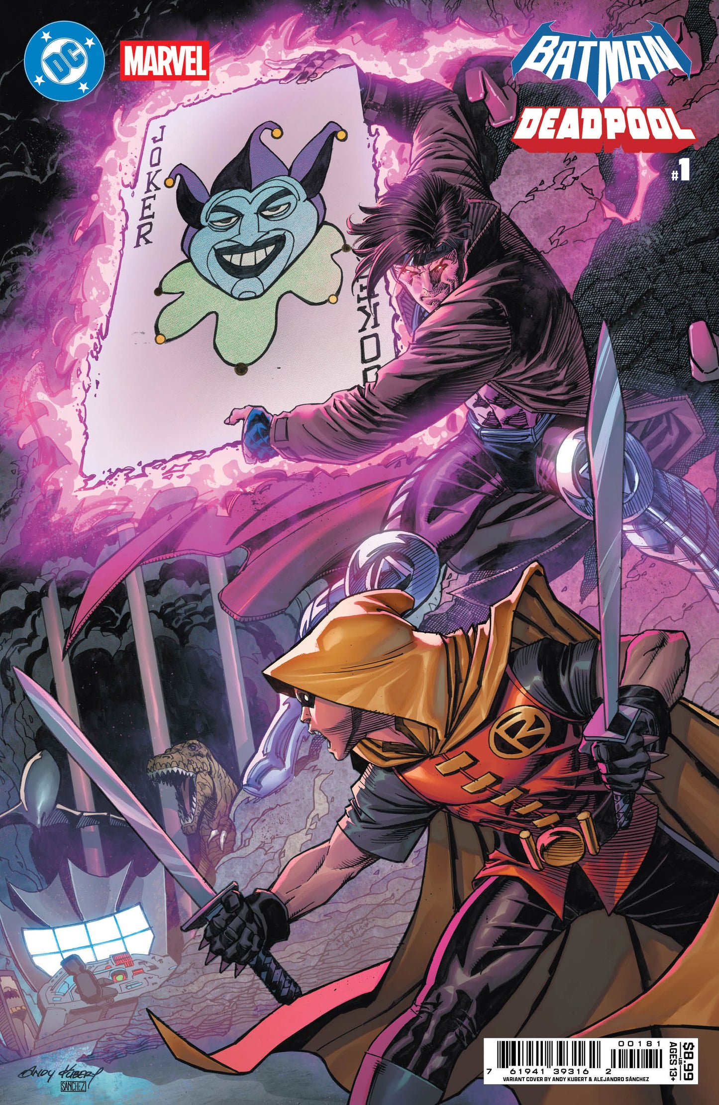 Dc Marvel Batman Deadpool #1 (One Shot) I Andy Kubert Damian Wayne Gambit Variant (11/19/2025) Dc