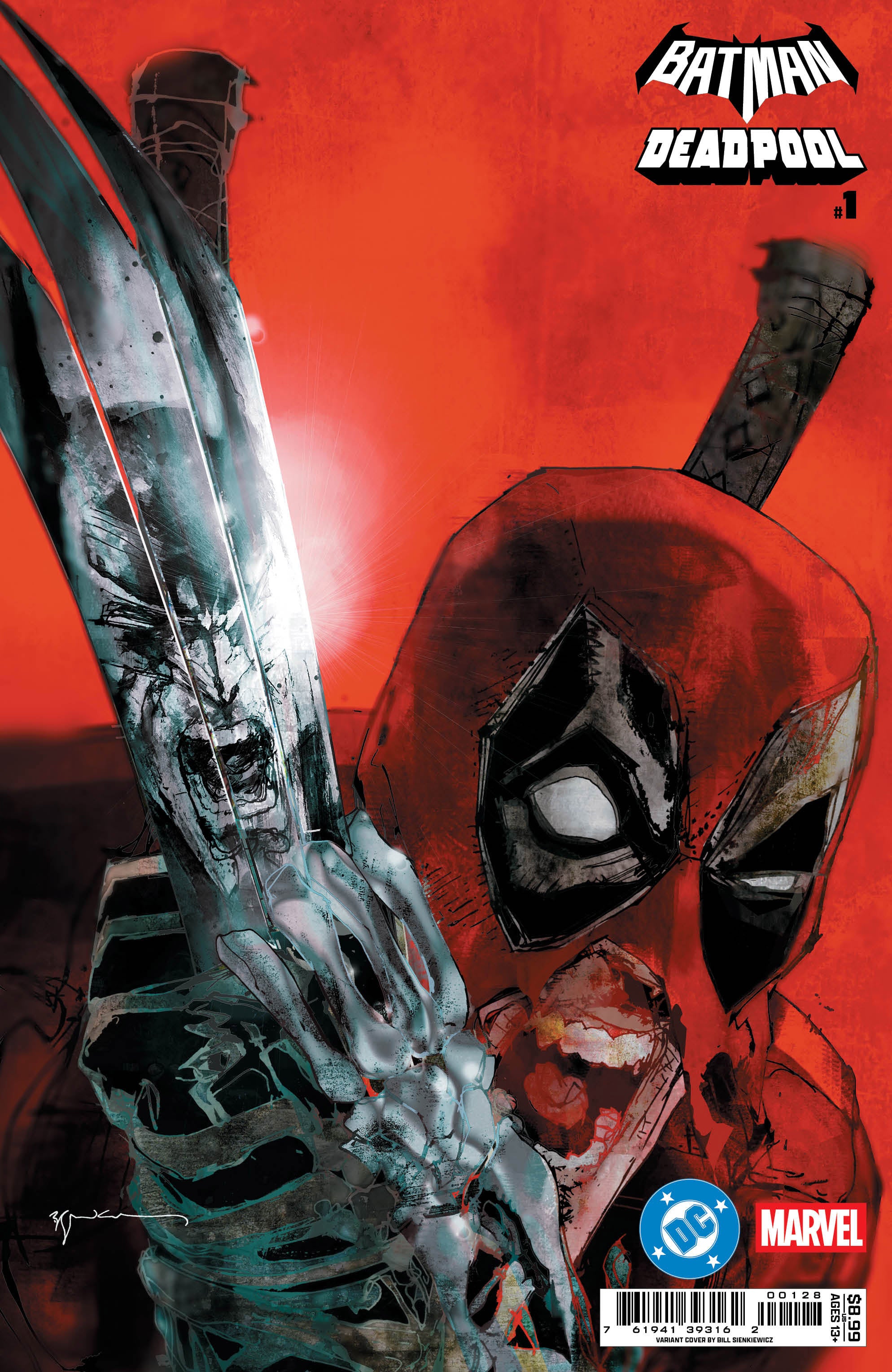 Dc Marvel Batman Deadpool #1 (One Shot) Q Bill Sienkiewicz Incredible