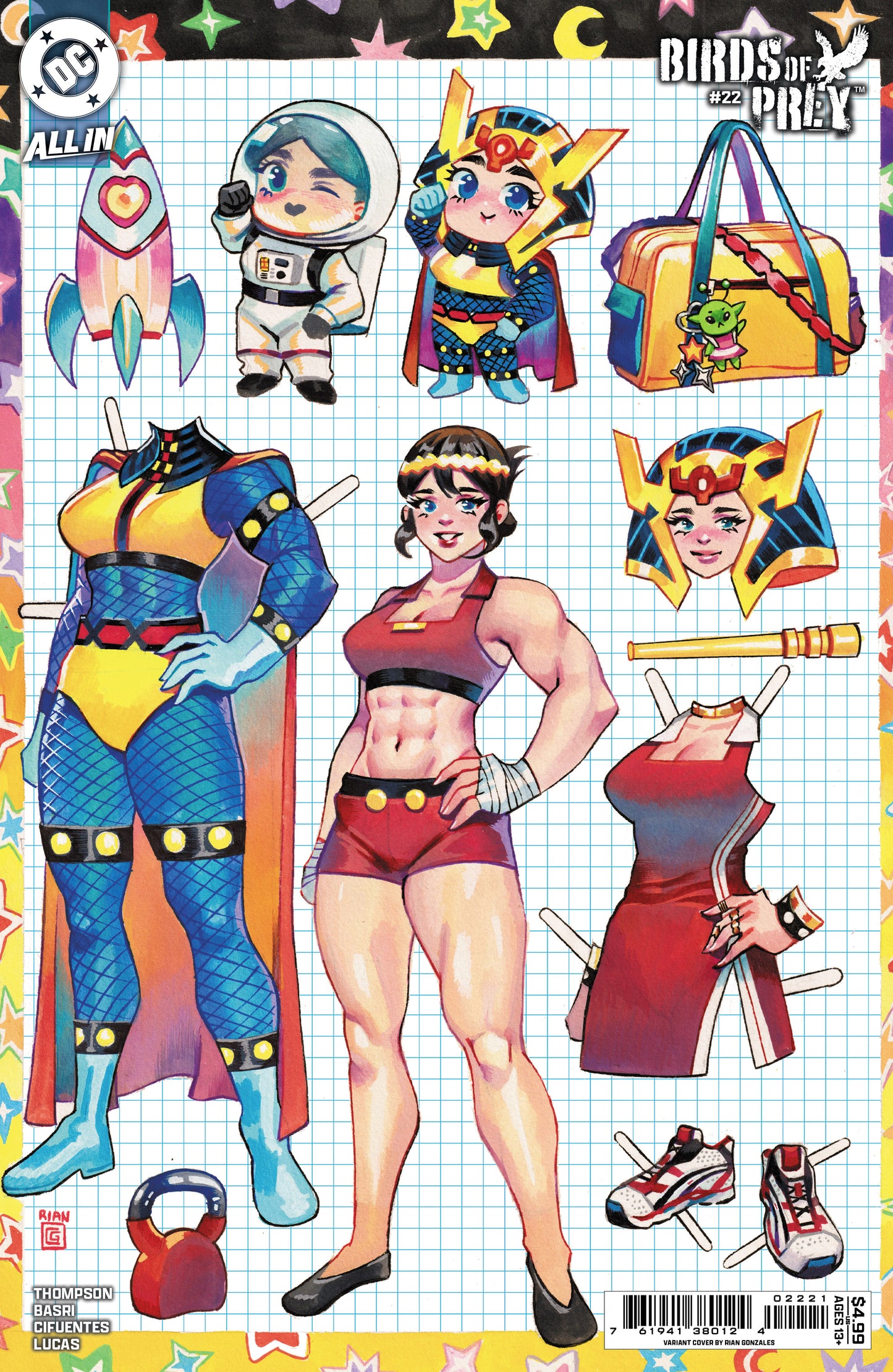 Birds Of Prey #22 B Rian Gonzales Big Barda Paper Doll Variant (06/04/2025) Dc