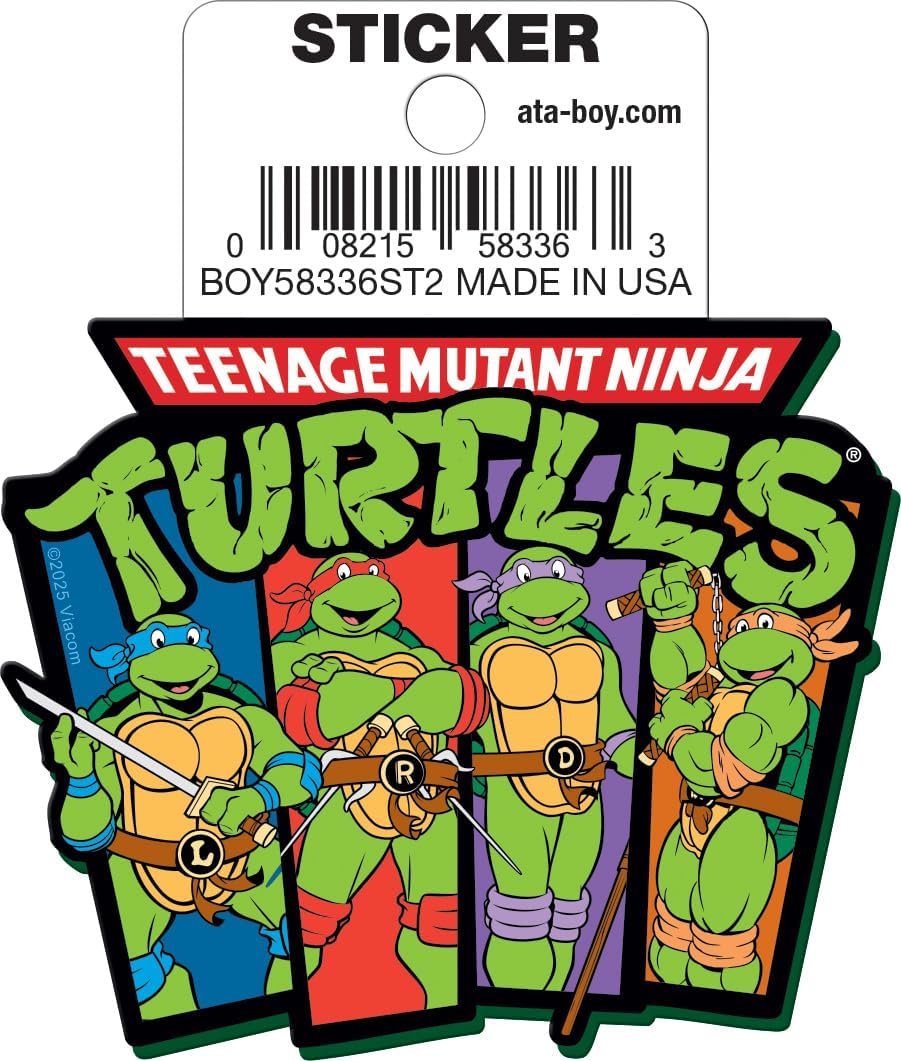Teenage Mutant Ninja Turtles: Logo Team Die Cut Vinyl Sticker - 3"
