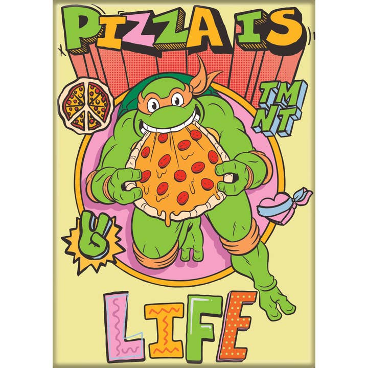 Teenage Mutant Ninja Turtles: Mikey Pizza Is Life Magnet