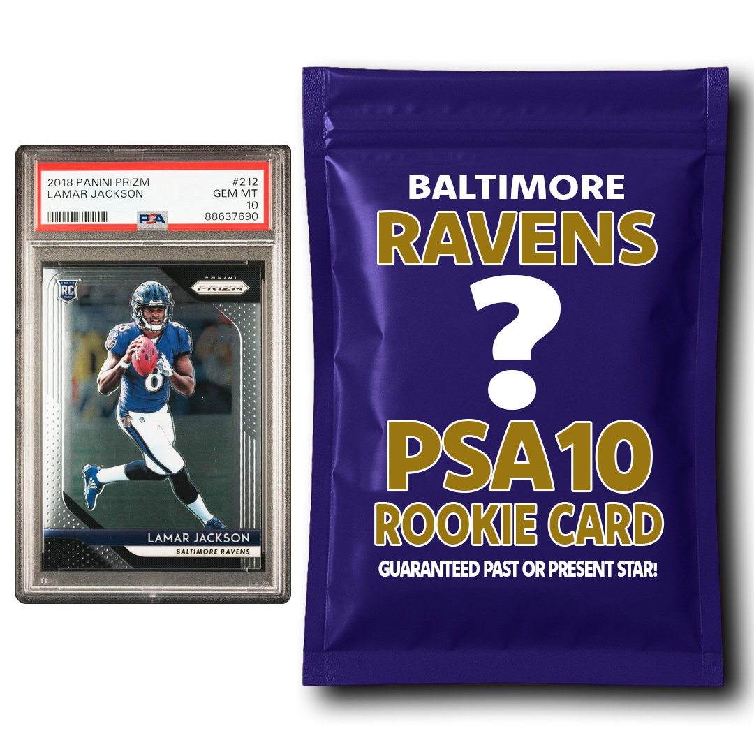 Baltimore Ravens PSA 10 Graded Rookie Card Mystery Pack