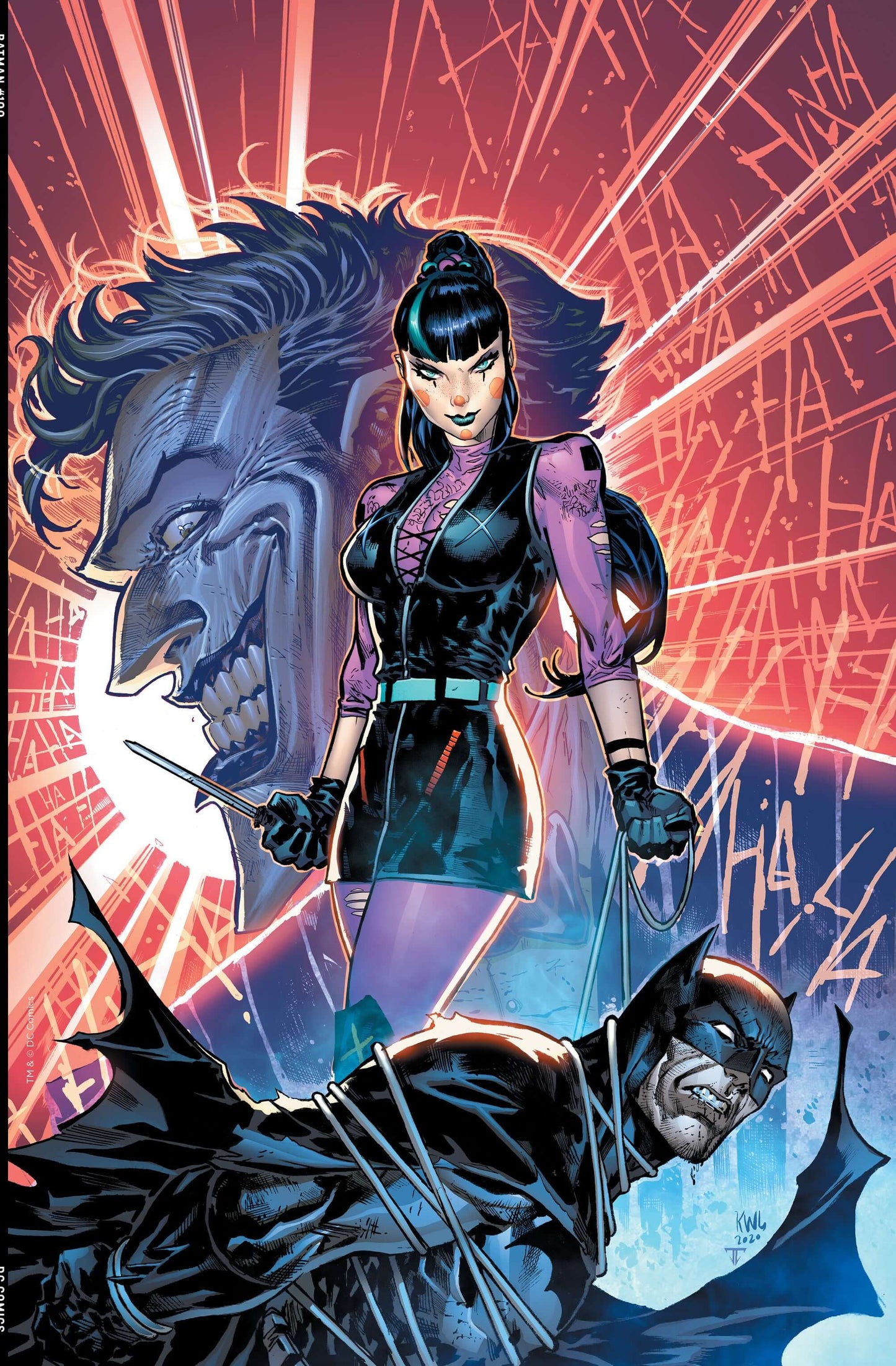 Batman #100 Ken Lashley VIRGIN Variant Joker War Harley Quinn Punchline (10/07/2020) DC