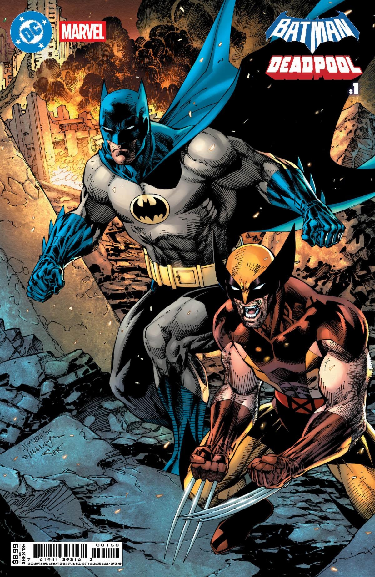 Dc Marvel Batman Deadpool #1 (One Shot) 2nd Print B Jim Lee Variant (01/28/2026) Dc