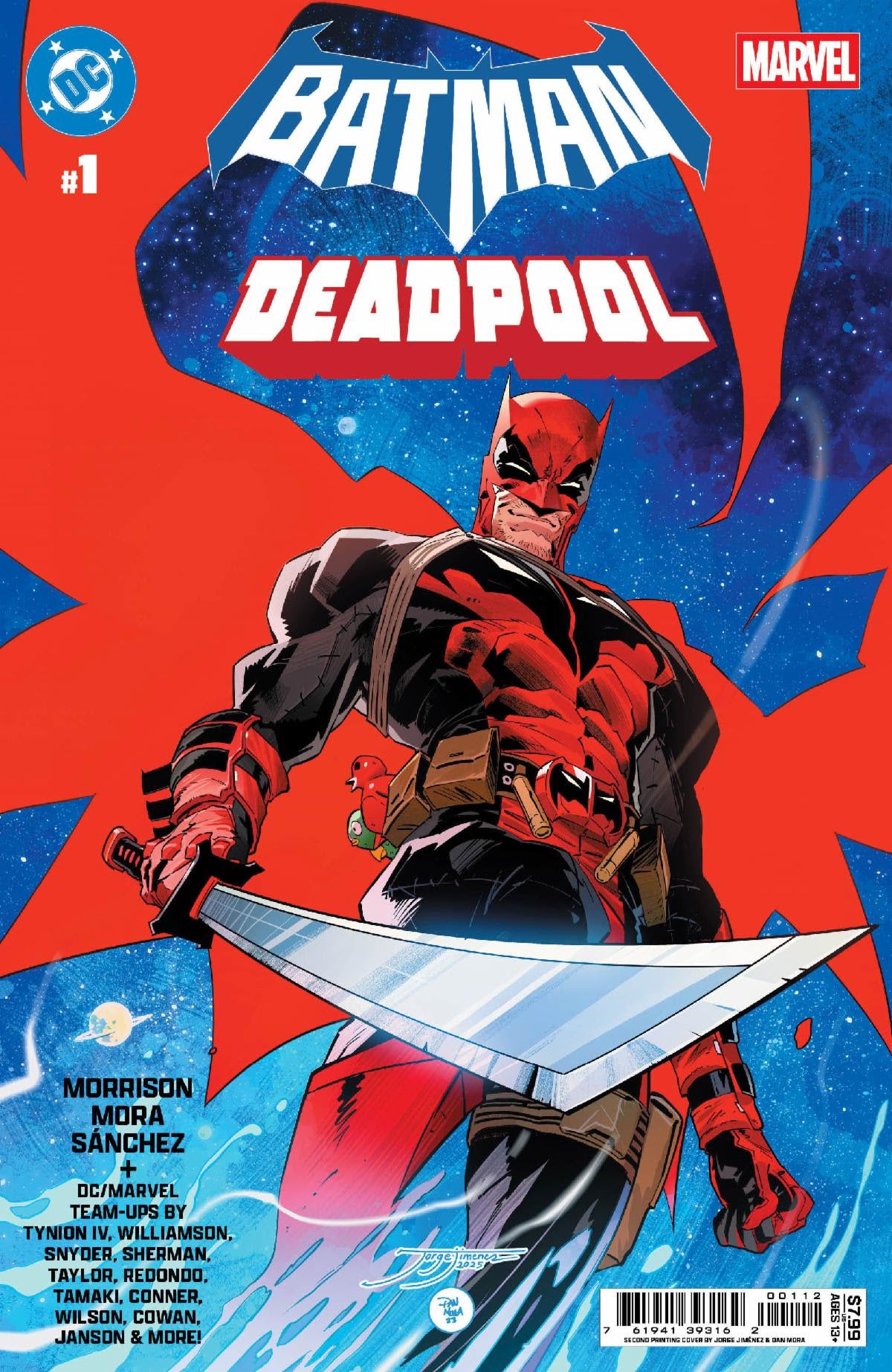 Dc Marvel Batman Deadpool #1 (One Shot) 2nd Print A Dan Mora Variant (