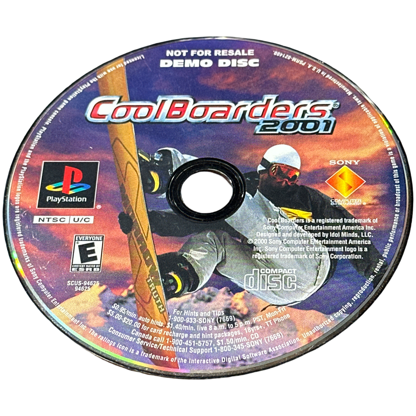 Cool Boarders 2001 Demo Disc - Playstation