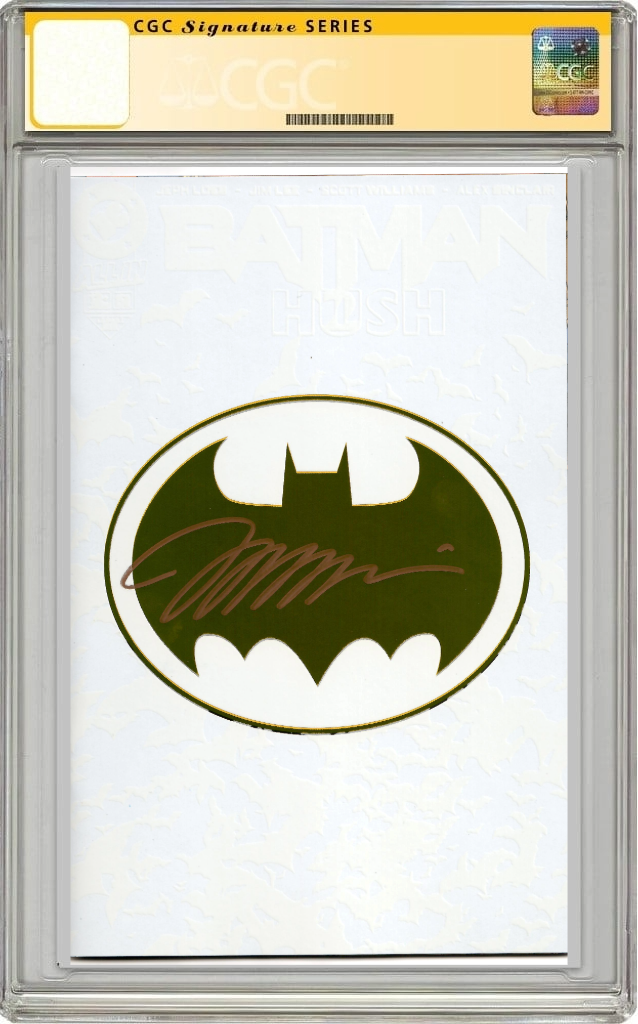 Batman #158 S Glow H2SH Bat Symbol Foil SIGNED Jim Lee Variant (03/26/2025) Dc CGC SS