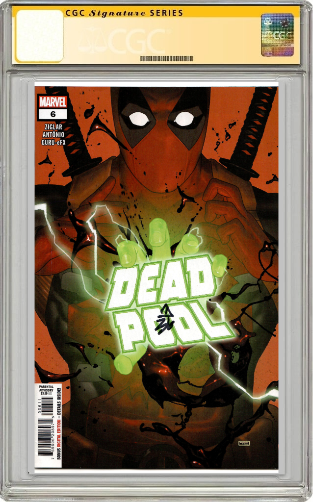 Deadpool #6 A Taurin Clarke SIGNED Cody Ziglar (09/18/2024) Marvel - Golden Apple Comics