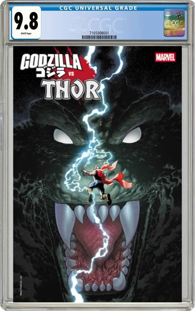 Godzilla VS Thor #1 A Mark Brooks Gerry Duggan (07/02/2025) Marvel CGC 9.8