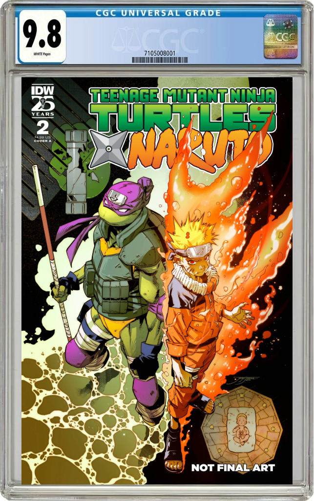 Teenage Mutant Ninja Turtles X Naruto #2 A Jorge Jimenez (01/22/2025) Idw CGC 9.8