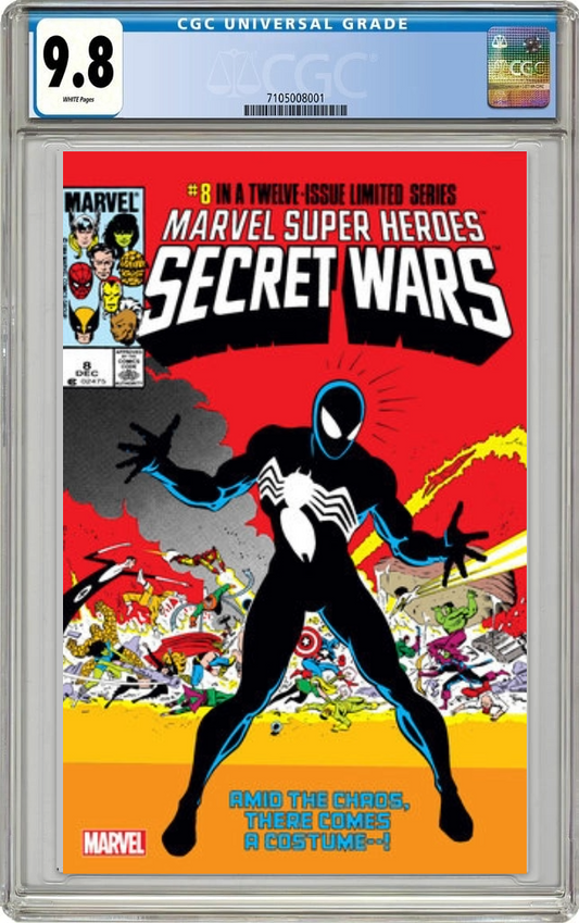 Marvel Super Heroes Secret Wars #8 B Facsimile Edition Foil Variant (08/07/2024) Marvel CGC 9.8