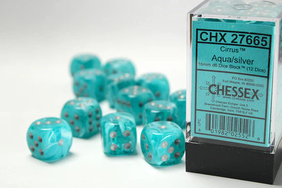 Chessex: D6 Cirrus™ Dice set - 16MM - Golden Apple Comics