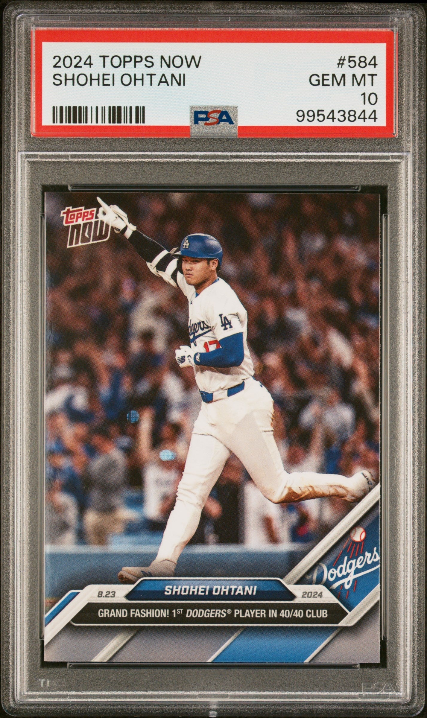 shohei ohtani graded card Graded 2024 Topps Now Shohei Ohtani #584 Grand Fashion! 1st Dodgers Pl