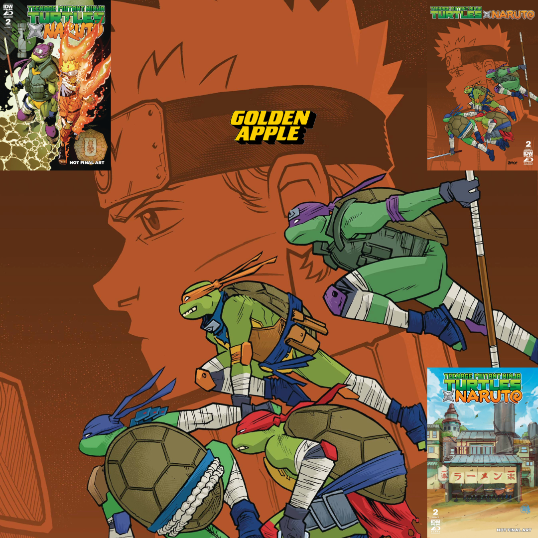 Teenage Mutant Ninja Turtles X Naruto #2 A1 Cover Set Of 8 Books 1