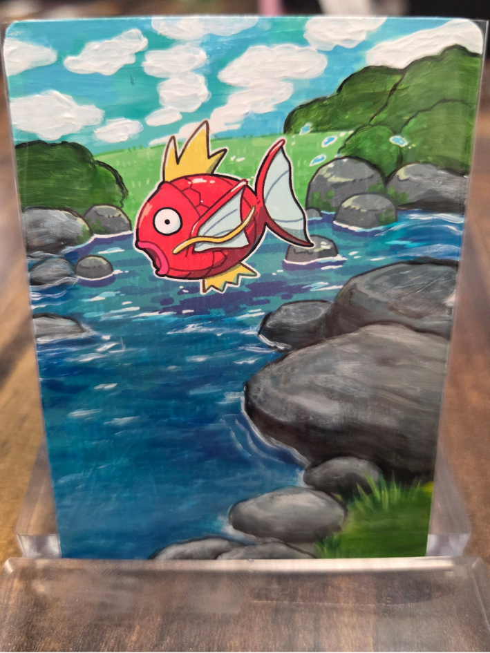 Custom Painted Magikarp Pokemon Card