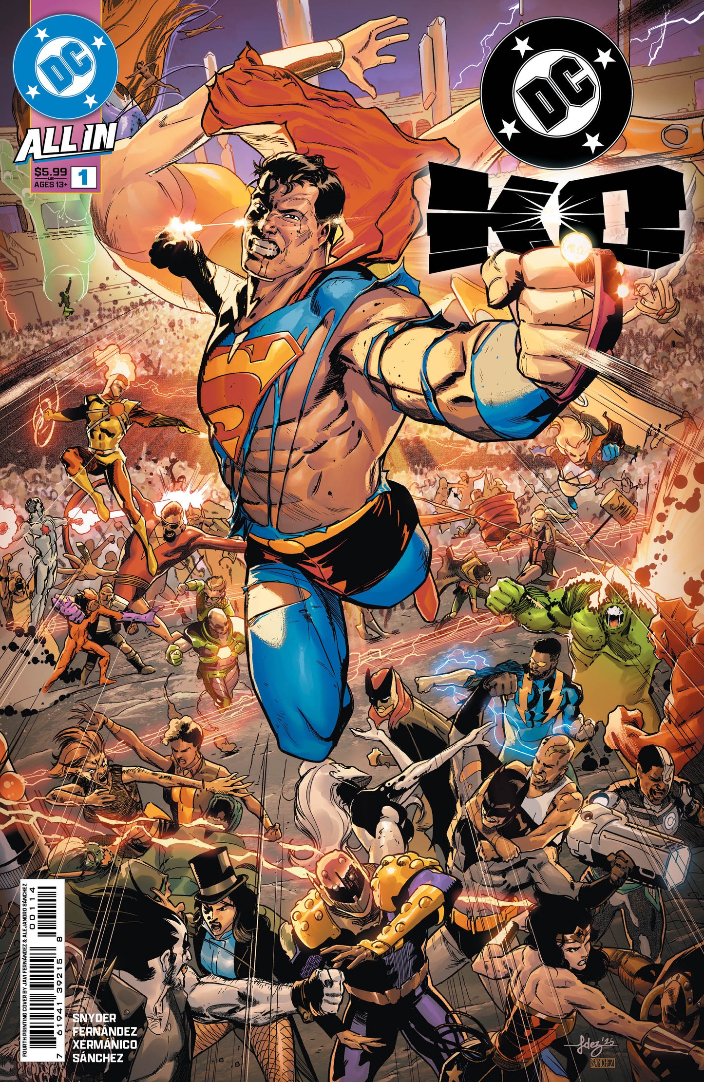 Dc K.O. #1 (Of 4) 4th Print A Javi Fernandez Variant (04/29/2026) Dc - Golden Apple Comics