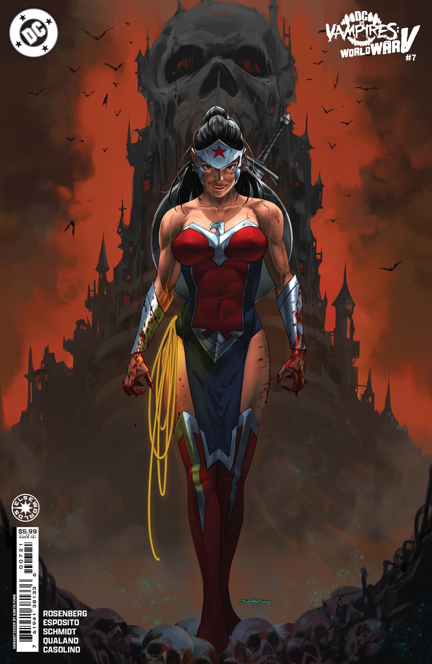 Dc Vs Vampires World War V #7 (Of 12) B Santa Fung Variant (03/12/2025) Dc