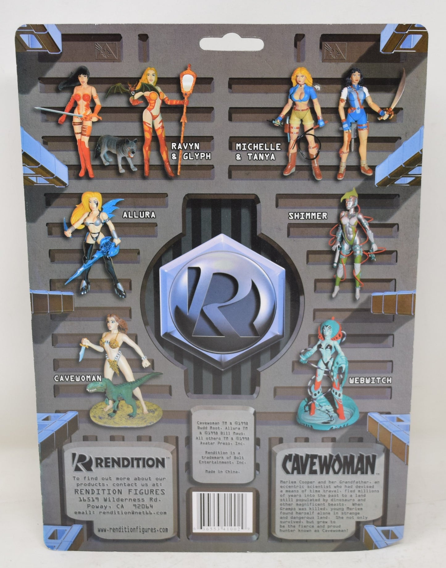 Rendition Cavewoman Blue Variant Action Figure MOC New - Golden Apple Comics