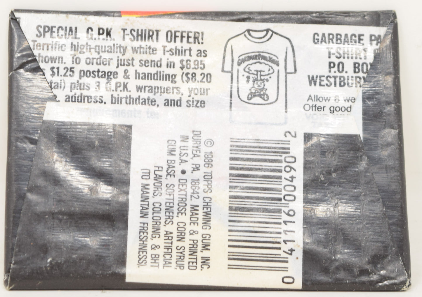 Garbage Pail Kids Cards Series 5 5th Topps 1986 Wax Pack New Sealed