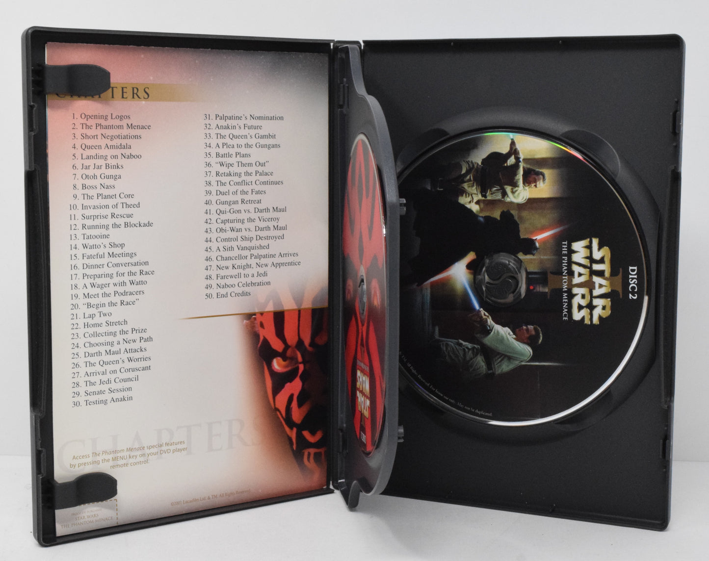 Star Wars The Phantom Menace DVD