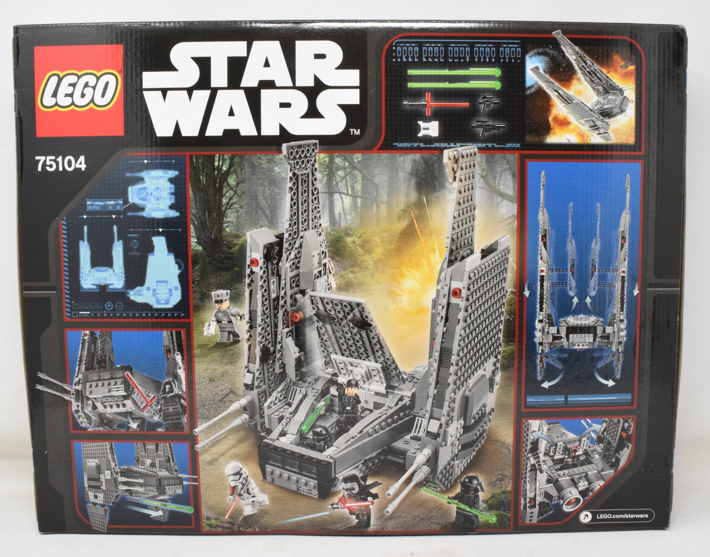 Lego Star Wars Kylo Ren Shuttle Set 75104 NIB New