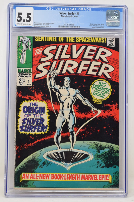 Silver Surfer 1 Marvel 1968 CGC 5.5 John Buscema Stan Lee