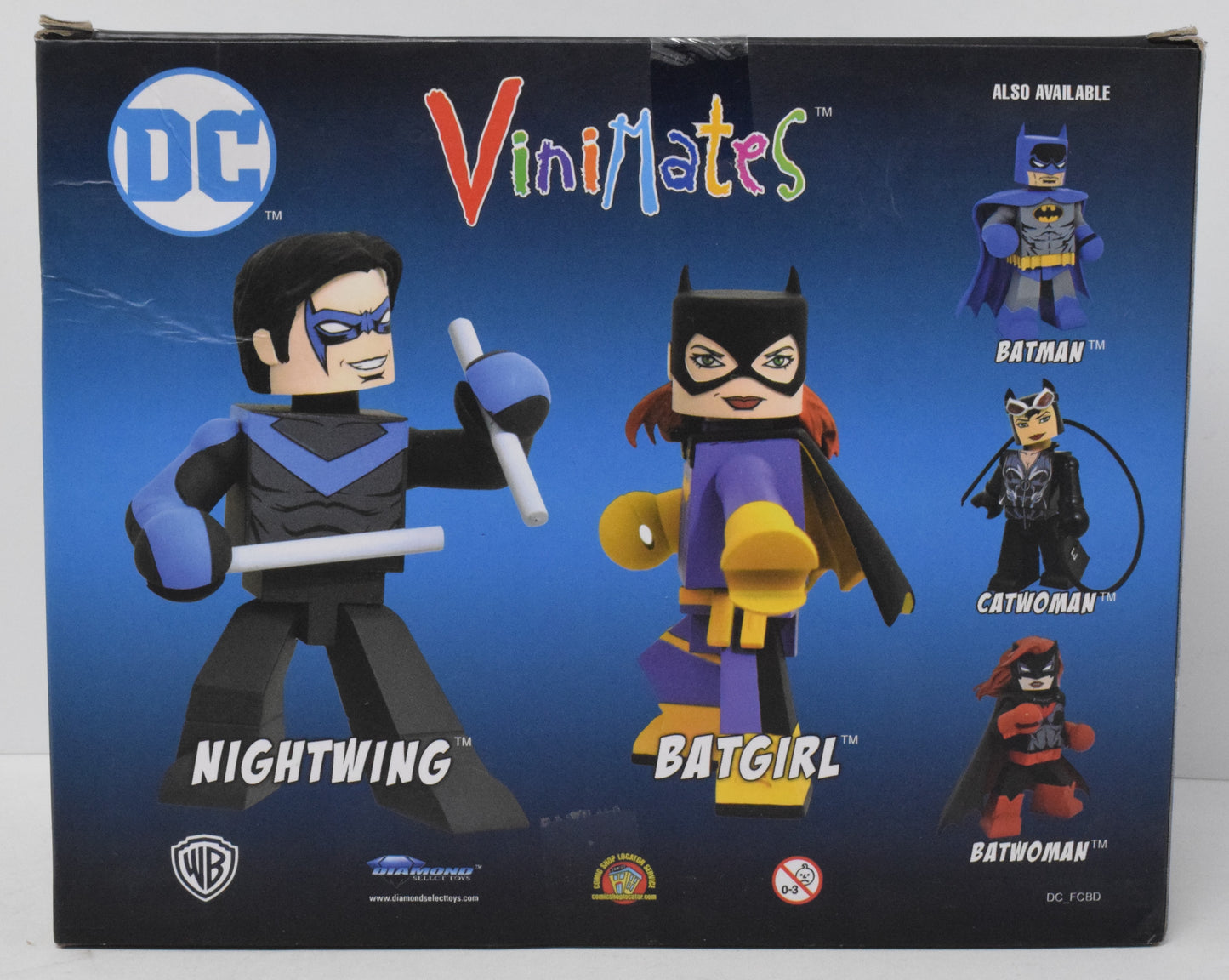 Nightwing Batgirl Vinyl Figures Vinimates Diamond Select DC FCBD 2018 New - Golden Apple Comics