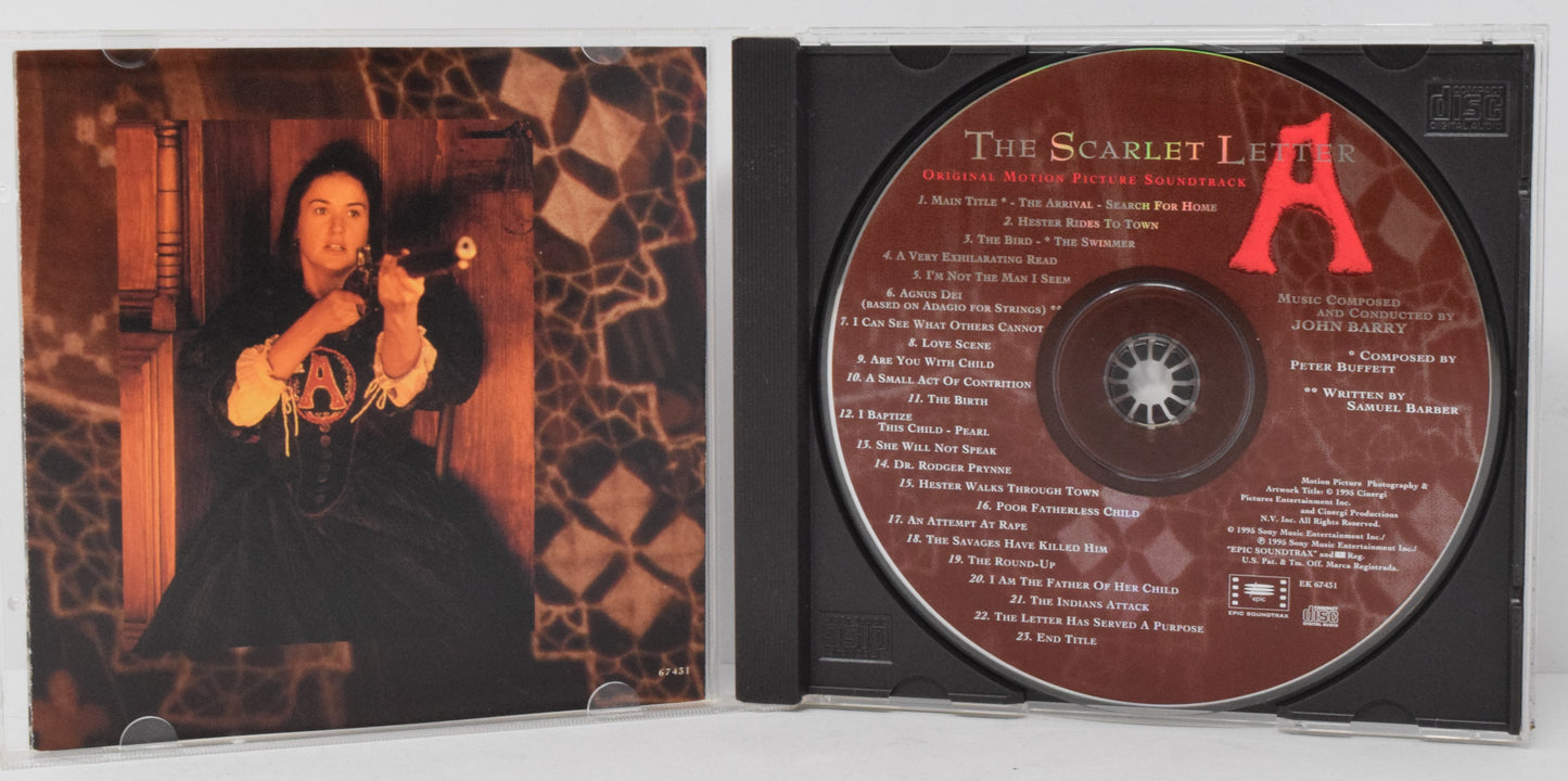 The Scarlet Letter Soundtrack CD John Barry 1995 Epic