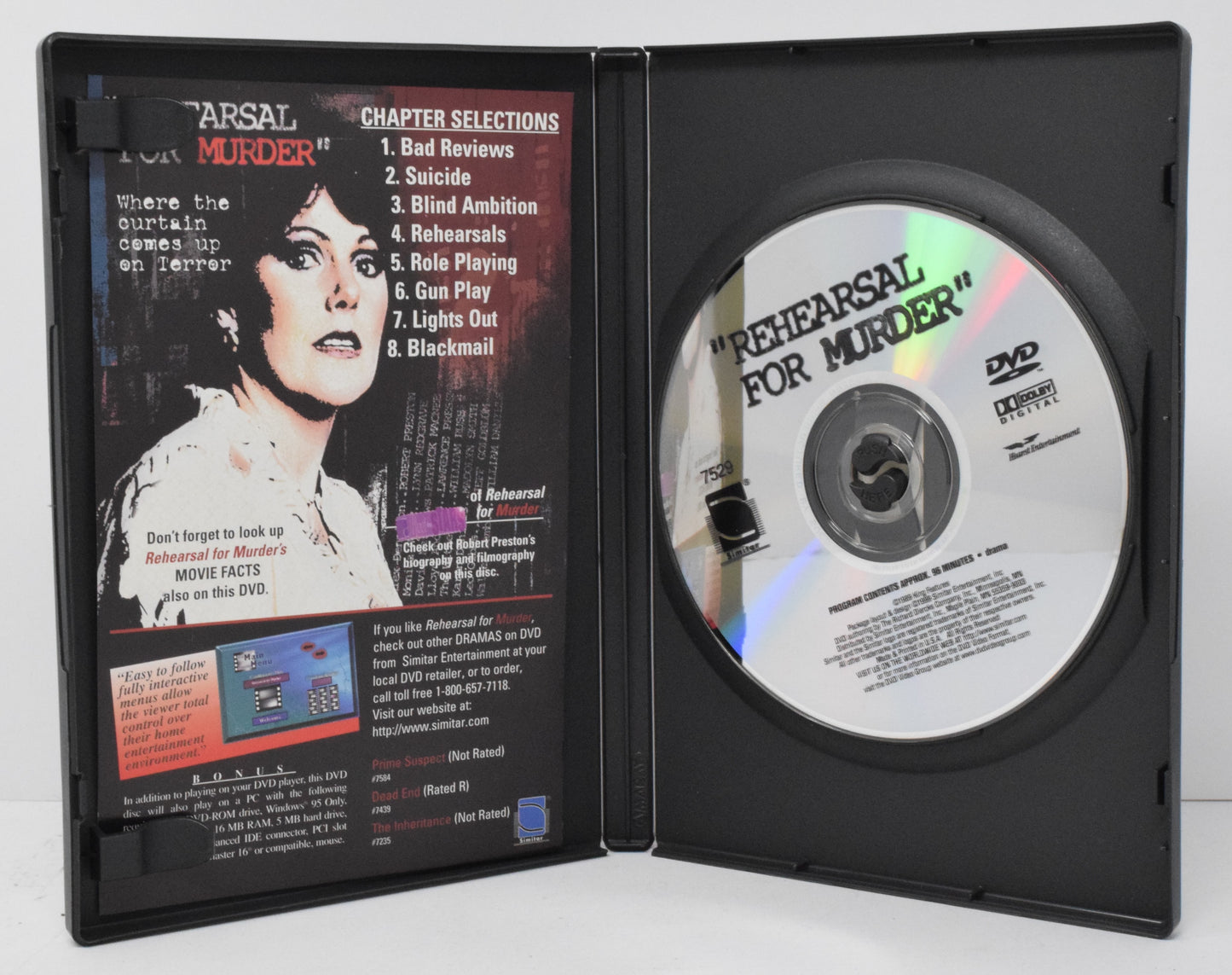 Rehearsal For Murder DVD 1982