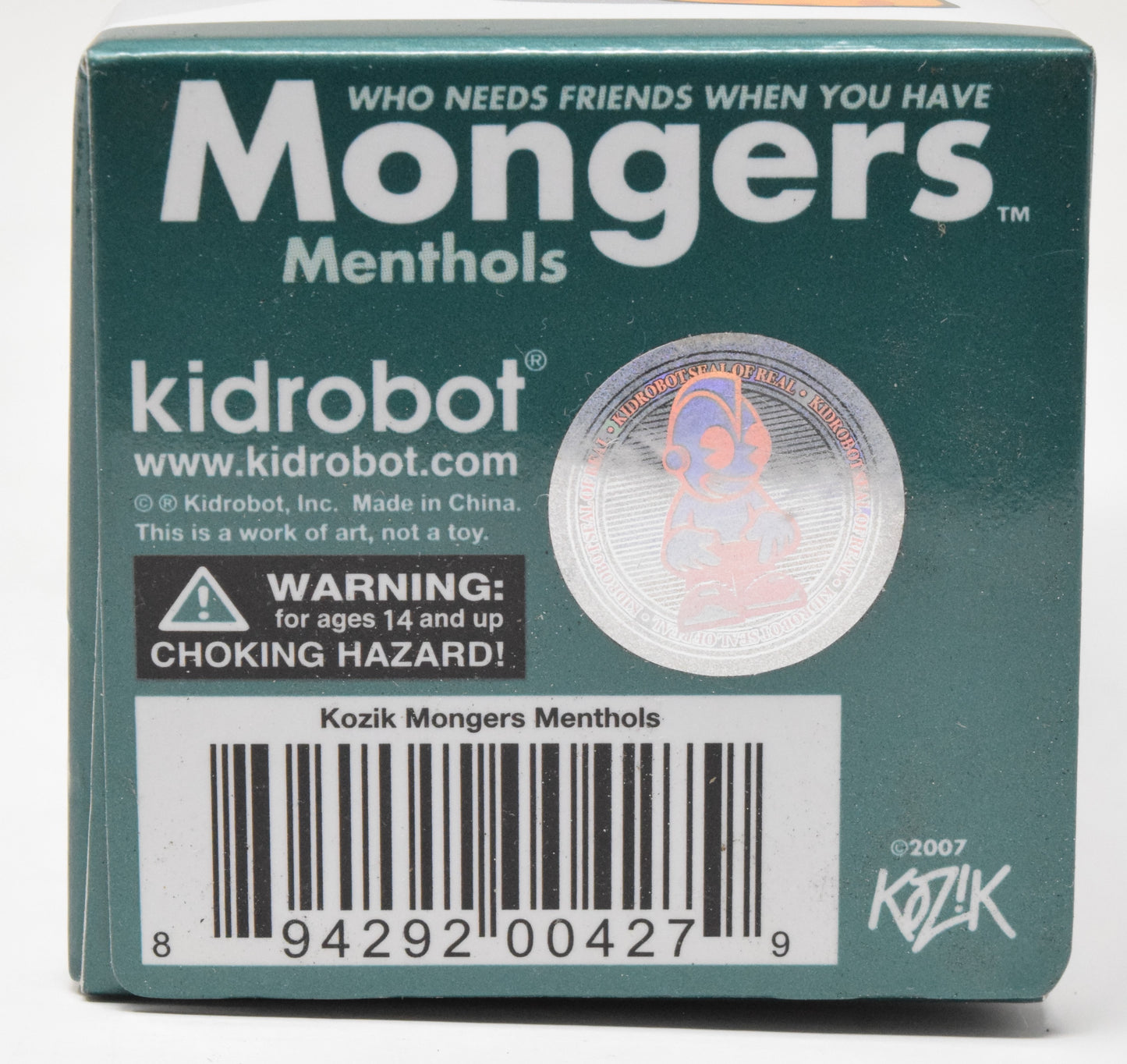 Kidrobot Frank Kozik Mongers Menthols Captain Blood Vinyl Figure