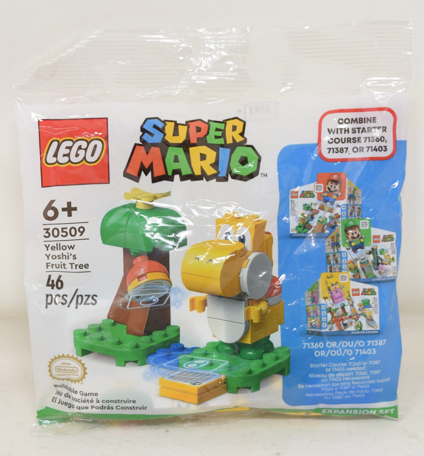 Lego Super Mario World Yellow Yoshi Fruit Tree Set 30509 New