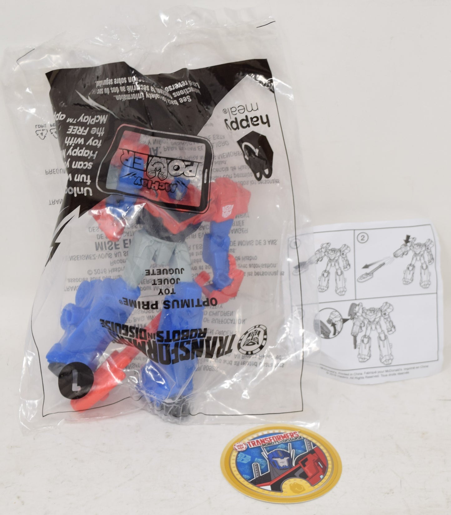 Transformers RID Optimus Prime Figure Happy Meal Toy 2016 MOC New