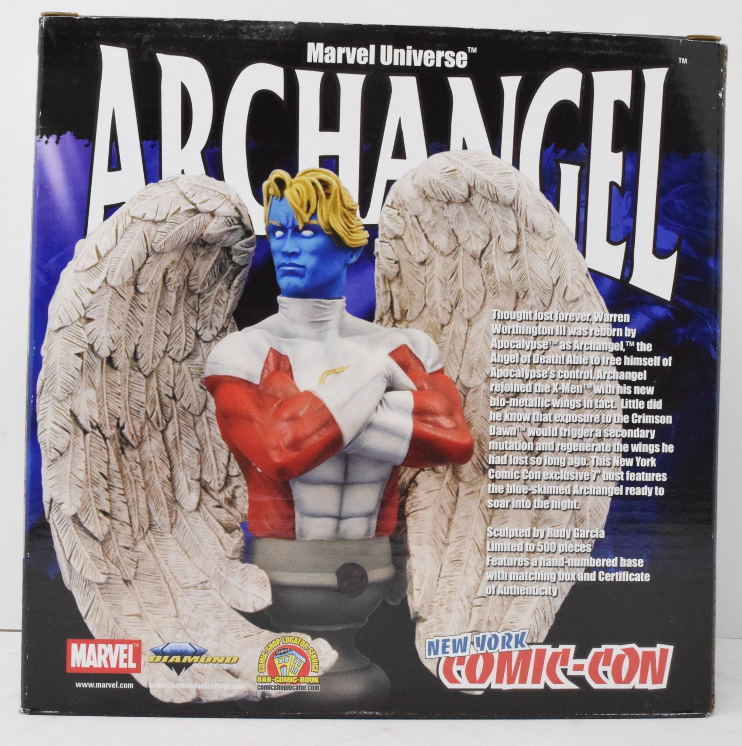 X-Men Archangel Statue Bust Marvel Diamond Select NYCC New