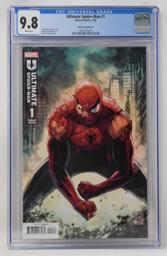 Ultimate Spider-Man 1 Marvel 2024 CGC 9.8 1:25 Tony Daniel Variant