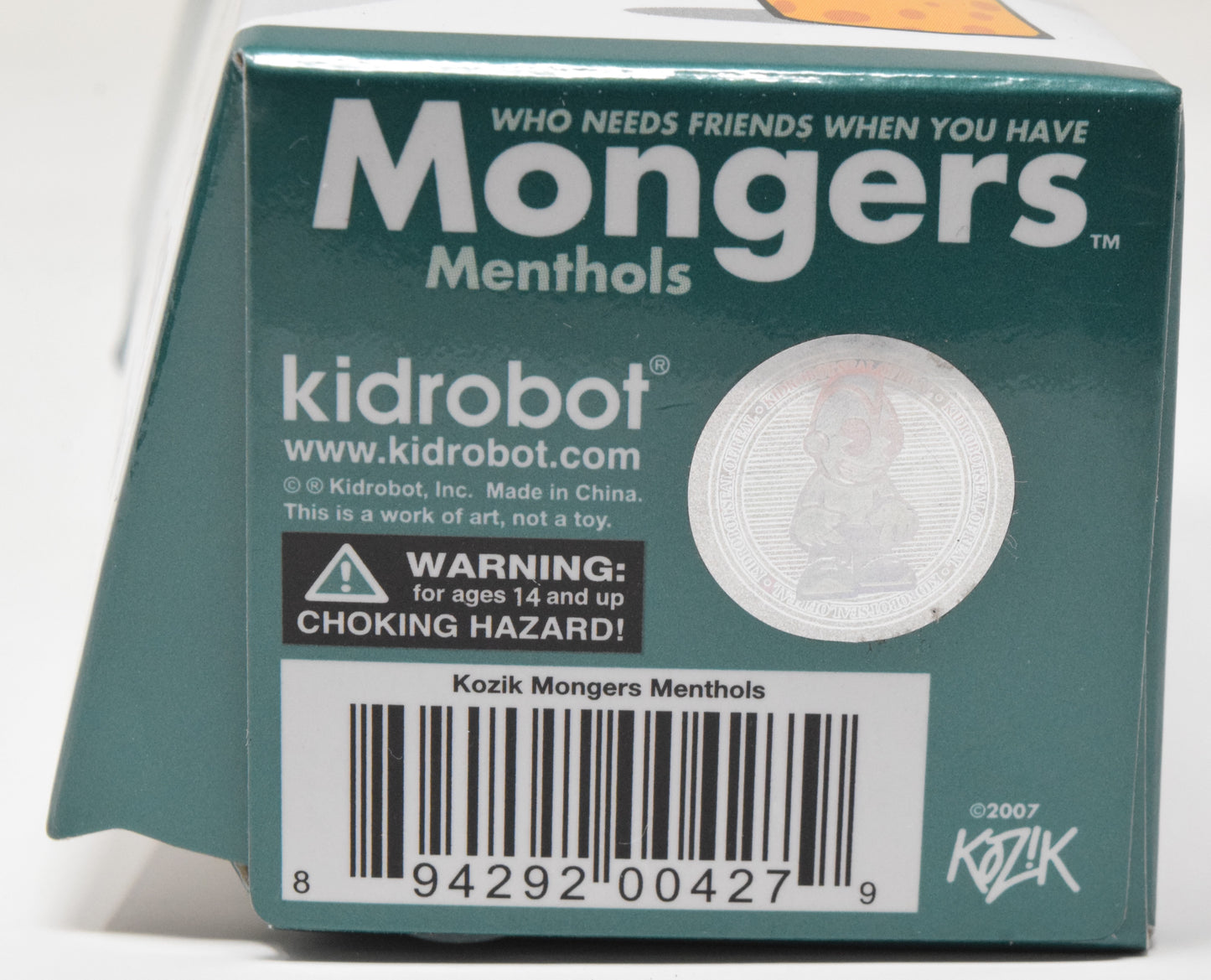 Kidrobot Frank Kozik Mongers Menthols Maynard Vinyl Figure