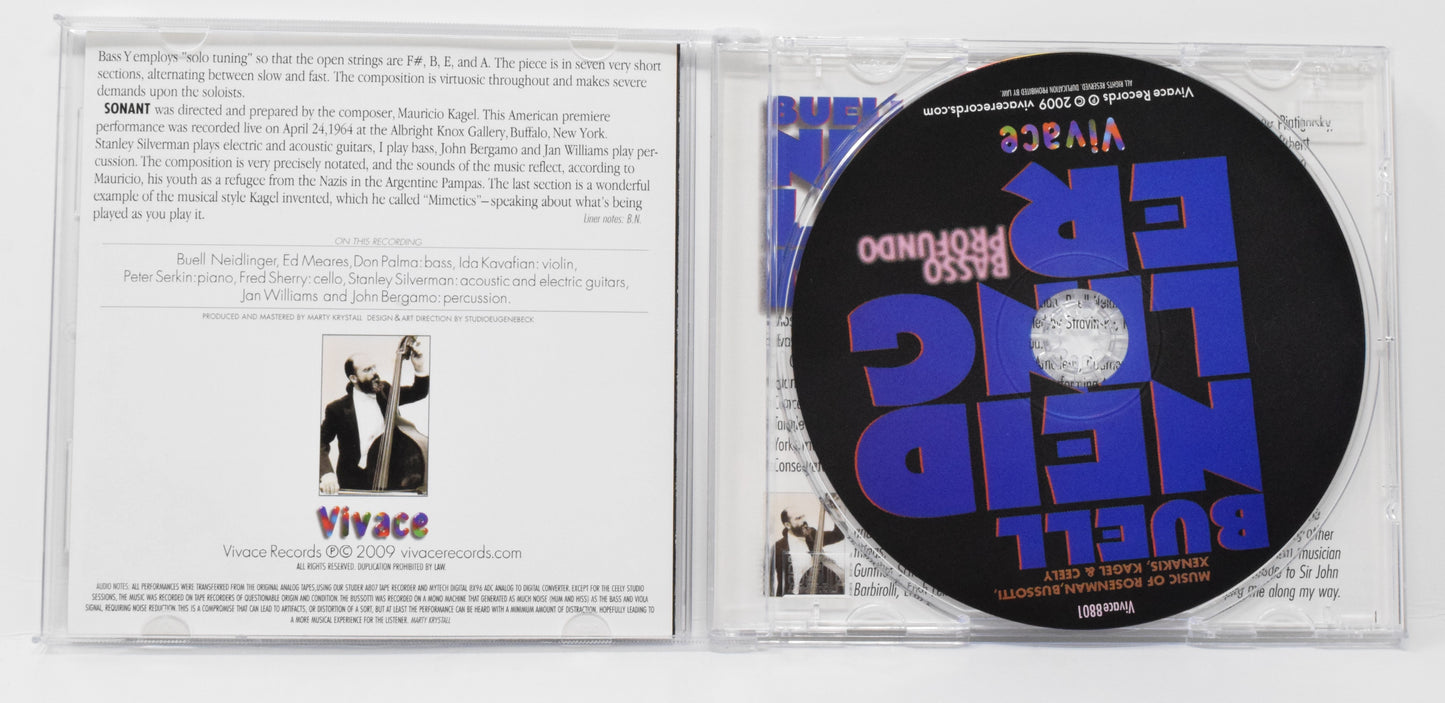 Buell Neidlinger Basso Profundo CD - Golden Apple Comics