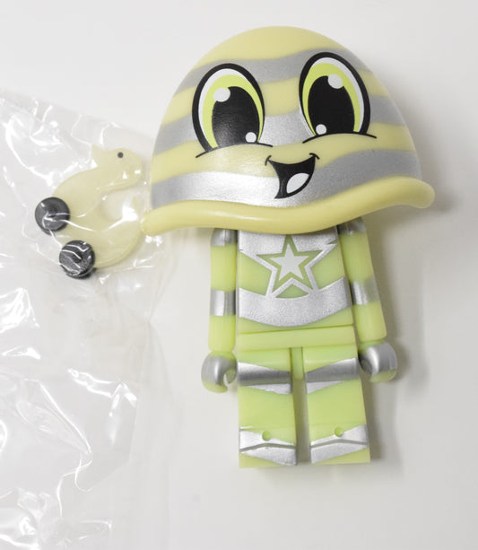 Kidrobot Sketbots Green Silver Vinyl Figure
