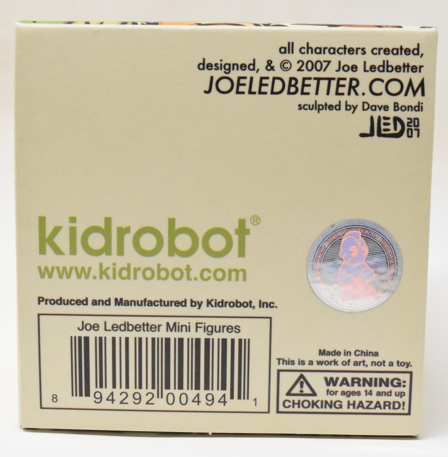 Kidrobot Finders Keepers Joe Ledbetter Dera Vinyl Figure