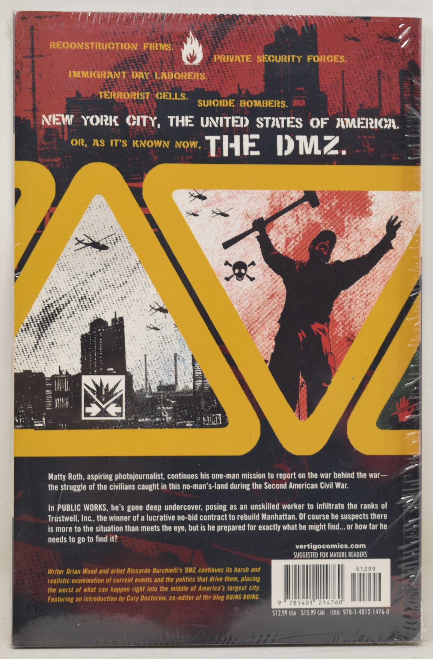 DMZ Vol 3 Public Works TP Vertigo 2007 NM New - Golden Apple Comics