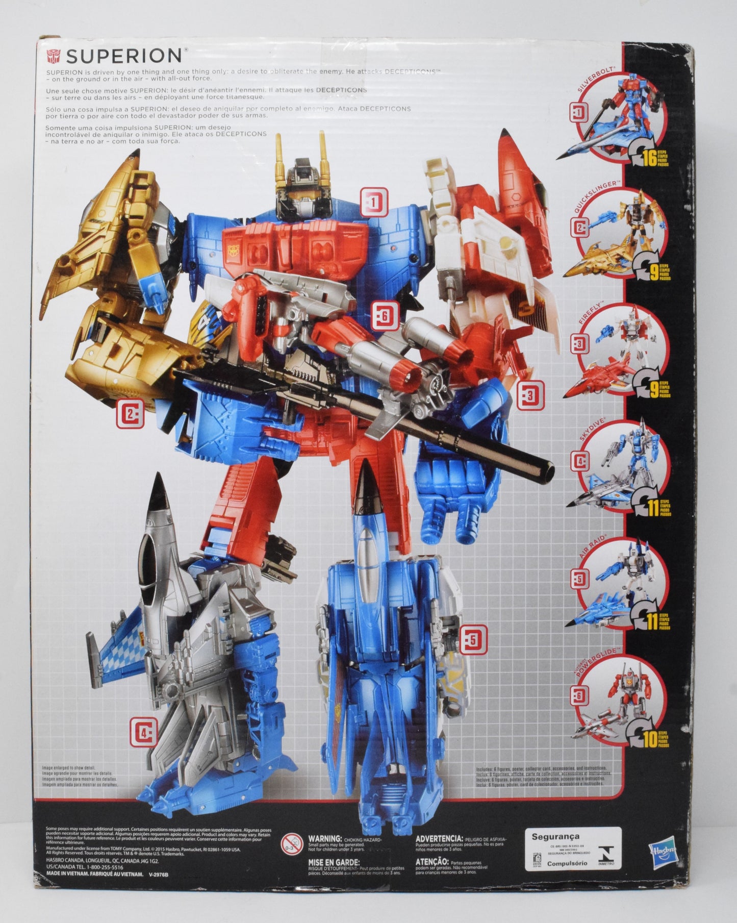 Transformers Combiner Wars Superion Generations Action Figure Hasbro New