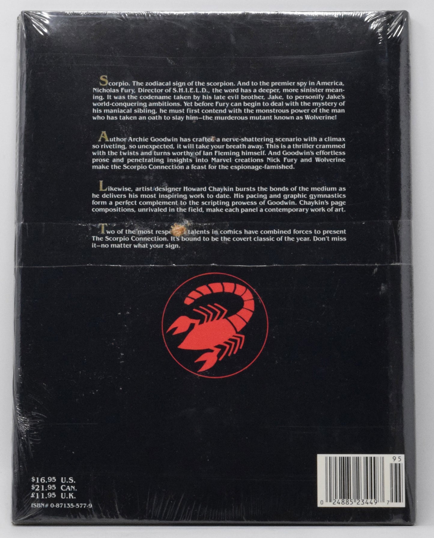 Wolverine Nick Fury The Scorpio Connection HC 1989 Sealed - Golden Apple Comics