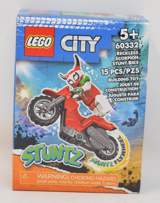 Lego City Stuntz Scorpion Stunt Bike Motorcycle Set 60332 New