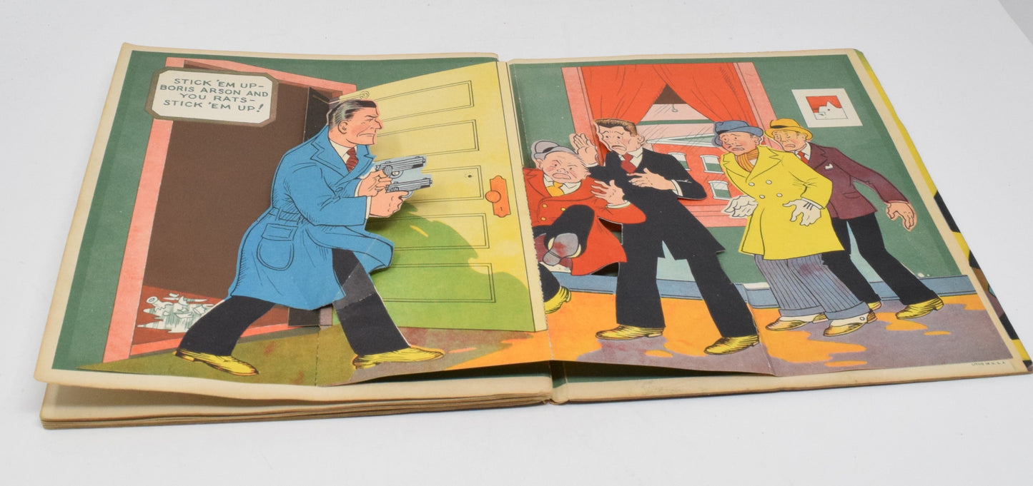 Pop-Up Dick Tracy Capture Of Boris Arson 1935 VG Chester Gould - Golden Apple Comics
