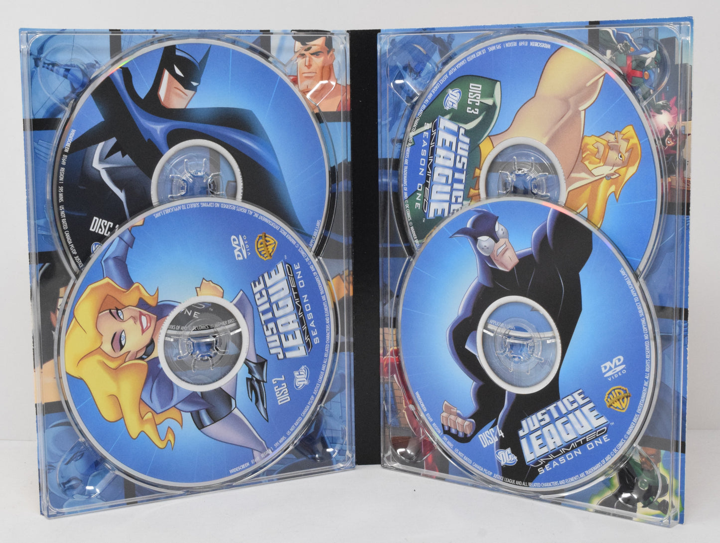 Justice League Unlimted Season One DVD 2G Episodes on 4 Discs