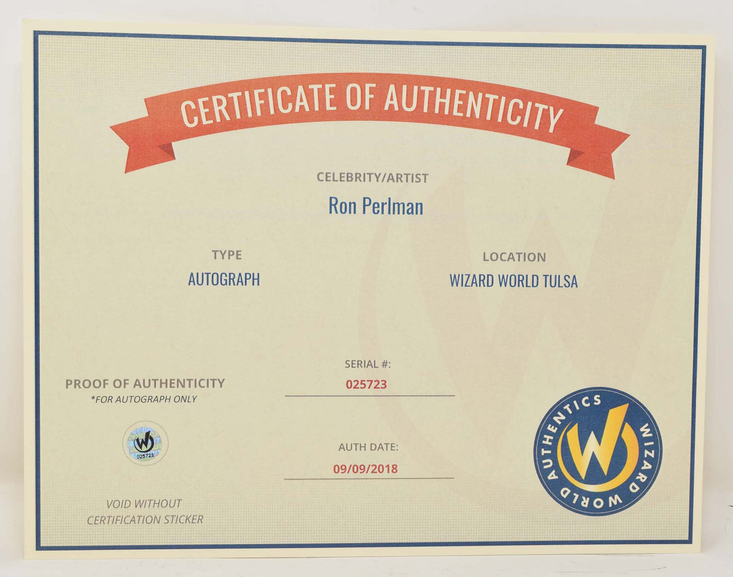 Ron Perlman Sons of Anarchy Signed Photo 8 x 10 COA