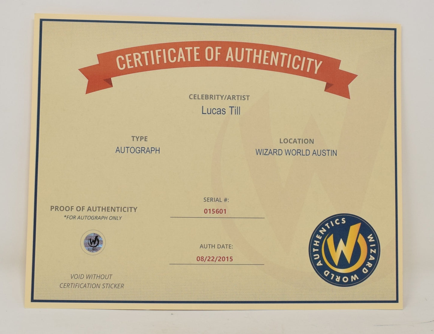 Lucas Till X-Men First Class Havok Signed Autograph 8 x 10 Photo COA - Golden Apple Comics