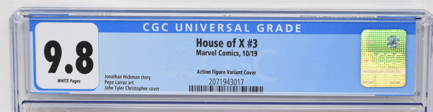 House Of X 3 Marvel 2019 CGC 9.8 John Tyler Christopher Action Figure Variant