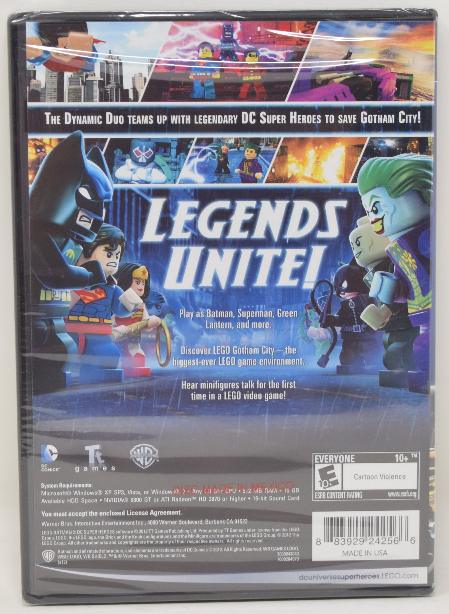 Lego Batman 2 DC Superheroes PC DVD NEW
