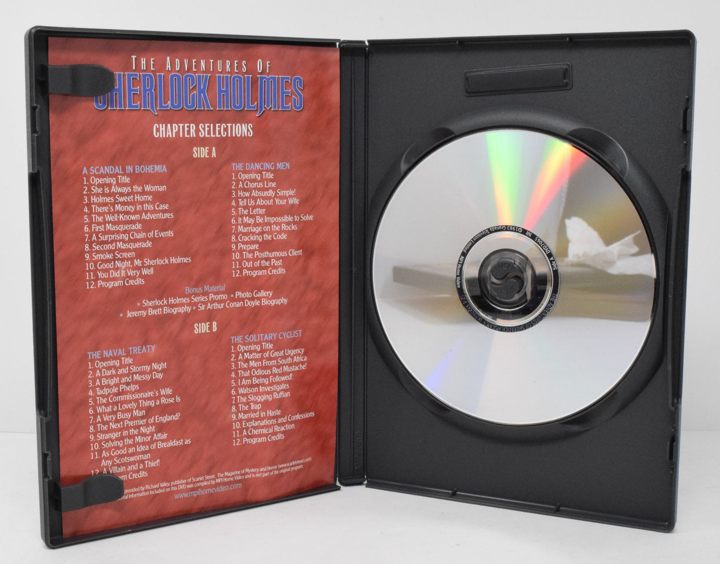 The Adventures of Sherlock Homes DVD