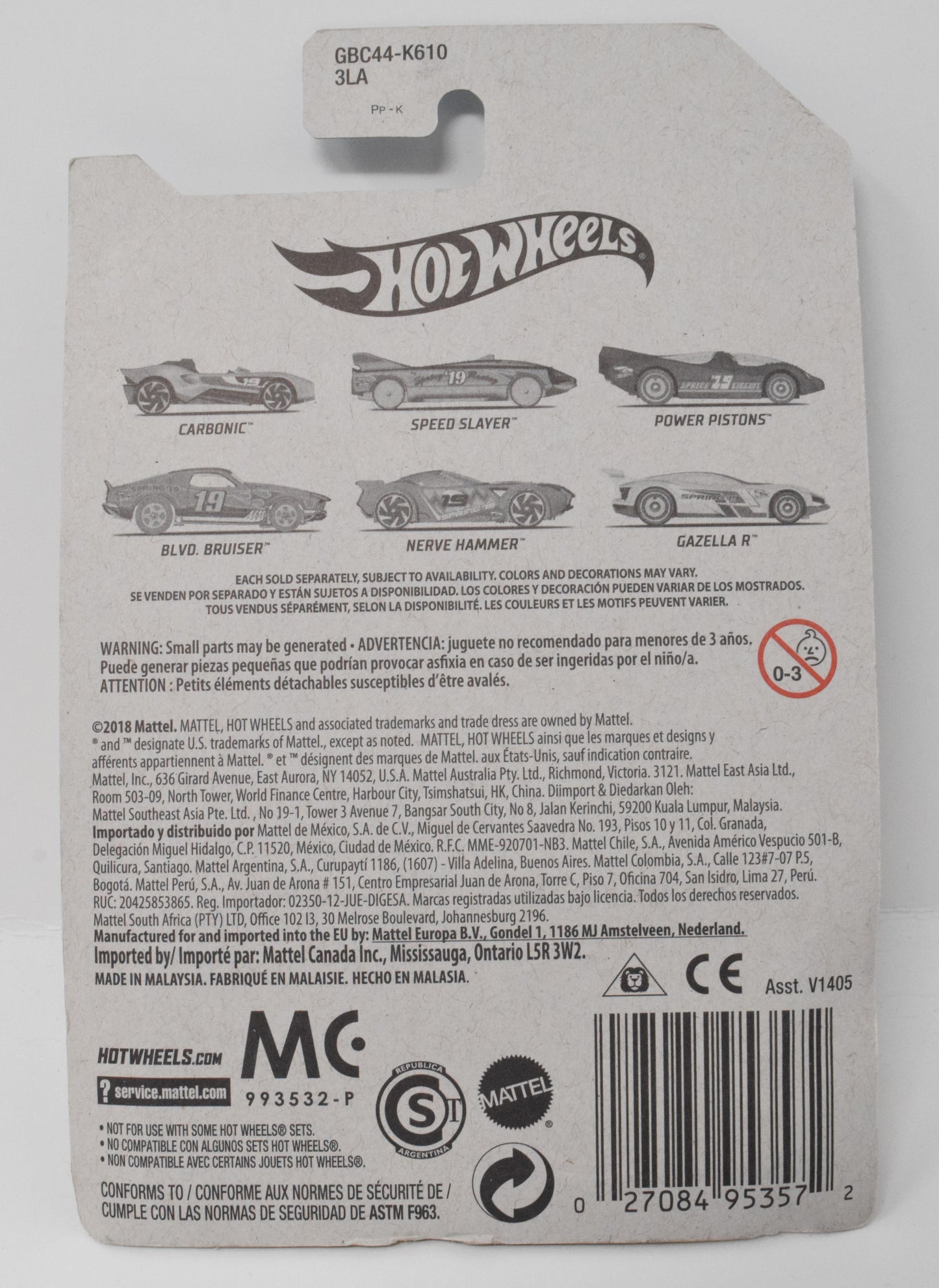 Hot Wheels Speed Slayer 2/6 DieCast Car New